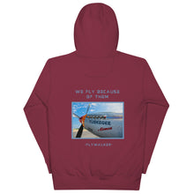 Load image into Gallery viewer, Why We Fly Hoodie
